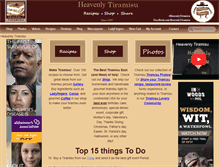 Tablet Screenshot of heavenlytiramisu.com